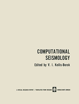 Couverture cartonnée Computational Seismology de 