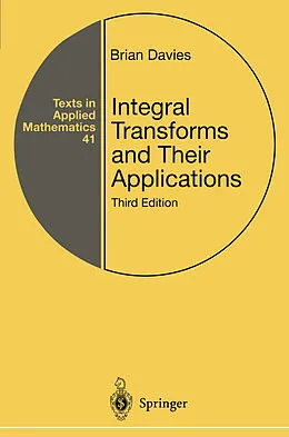 E-Book (pdf) Integral Transforms and Their Applications von Brian Davies