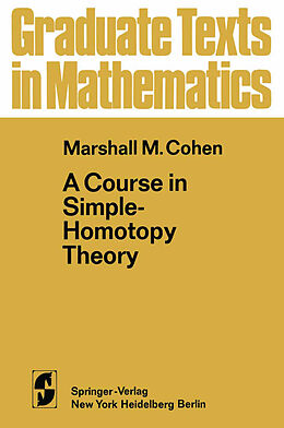 eBook (pdf) A Course in Simple-Homotopy Theory de M. M. Cohen