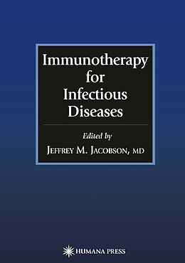 Couverture cartonnée Immunotherapy for Infectious Diseases de 