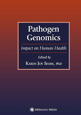Couverture cartonnée Pathogen Genomics de 