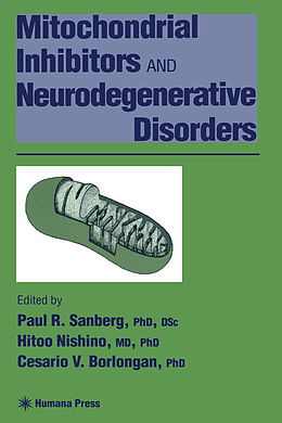 Couverture cartonnée Mitochondrial Inhibitors and Neurodegenerative Disorders de 