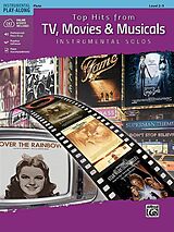 Couverture cartonnée Top Hits from TV, Movies &amp; Musicals Instrumental Solos de Alfred Music