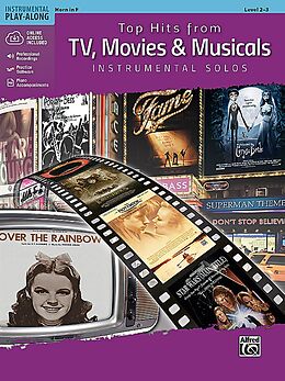 Couverture cartonnée Top Hits from TV, Movies &amp; Musicals Instrumental Solos de Alfred Music