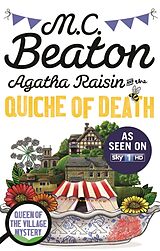 Couverture cartonnée Agatha Raisin and the Quiche of Death. TV Tie-In de M. C. Beaton