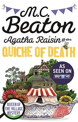 Couverture cartonnée Agatha Raisin and the Quiche of Death. TV Tie-In de M. C. Beaton