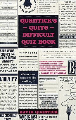 Couverture cartonnée Quantick's Quite Difficult Quiz Book de Quantick David