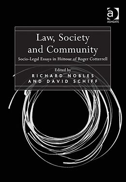 Fester Einband Law, Society and Community von Richard Nobles, David Schiff
