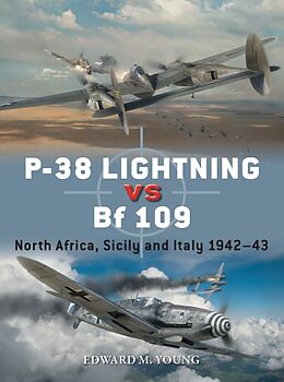 Couverture cartonnée P-38 Lightning vs Bf 109 de Edward M. Young