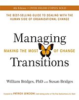 Couverture cartonnée Managing Transitions de William Bridges, Susan Bridges