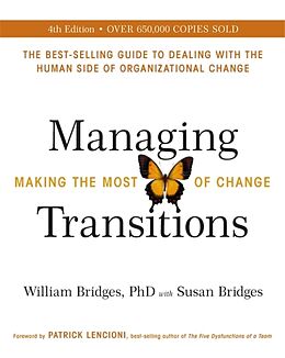 Couverture cartonnée Managing Transitions de William Bridges, Susan Bridges