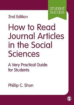 E-Book (epub) How to Read Journal Articles in the Social Sciences von Phillip C. Shon
