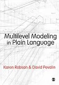 E-Book (pdf) Multilevel Modeling in Plain Language von Karen Robson, David Pevalin