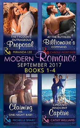 E-Book (epub) Modern Romance September 2017 Books 1 - 4 (Mills &amp; Boon e-Book Collections) von Carole Mortimer, Miranda Lee, Michelle Smart