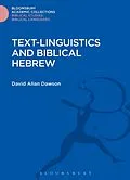 E-Book (pdf) Text-Linguistics and Biblical Hebrew von David Allan Dawson
