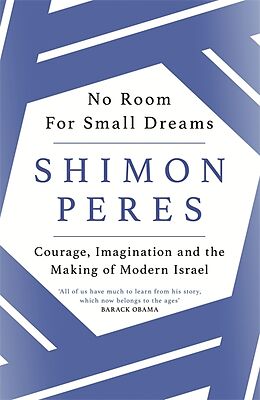 Couverture cartonnée No Room for Small Dreams de Shimon Peres