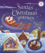 Reliure en carton indéchirable Santa's Christmas Journey with Wind-Up Sleigh de Watt Fiona