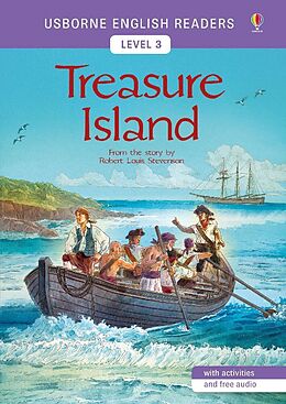 Kartonierter Einband Usborne English Readers Level 3: Treasure Island von Mairi Mackinnon