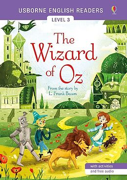 Couverture cartonnée Usborne English Readers Level 3: The Wizard of Oz de Mairi Mackinnon