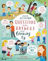 Reliure en carton indéchirable Lift-the-flap Questions and Answers about Growing Up de Daynes Katie