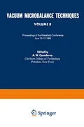 E-Book (pdf) Vacuum Microbalance Techniques von A. W. Czanderna