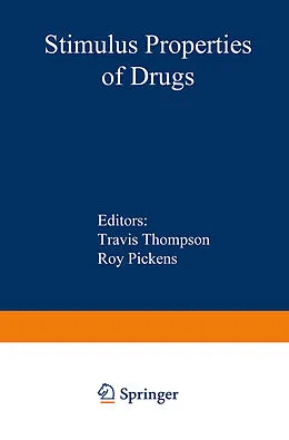 E-Book (pdf) Stimulus Properties of Drugs von Travis. Thompson