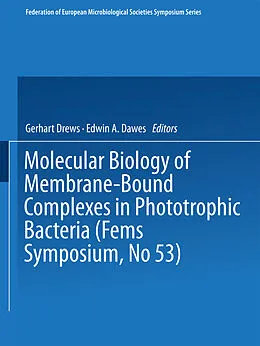 E-Book (pdf) Molecular Biology of Membrane-Bound Complexes in Phototrophic Bacteria von Gerhart Drews, Edwin A. Dawes