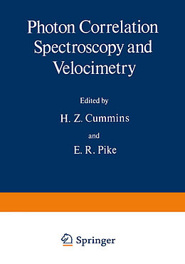Couverture cartonnée Photon Correlation Spectroscopy and Velocimetry de 
