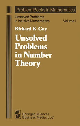 E-Book (pdf) Unsolved Problems in Number Theory von Richard Guy, R. K. Guy