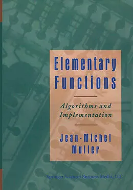 E-Book (pdf) Elementary Functions: von Jean-Michel Muller