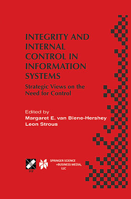 Kartonierter Einband Integrity and Internal Control in Information Systems von 