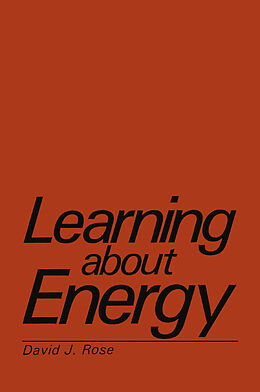 Kartonierter Einband Learning about Energy von David J. Rose