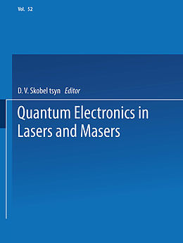 Kartonierter Einband Quantum Electronics in Lasers and Masers von 