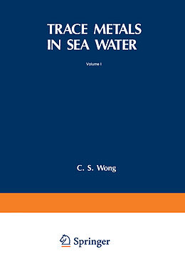 Couverture cartonnée Trace Metals in Sea Water de 