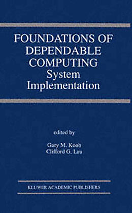 Kartonierter Einband Foundations of Dependable Computing von 
