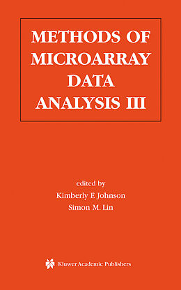 Couverture cartonnée Methods of Microarray Data Analysis III de 