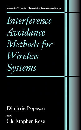 Couverture cartonnée Interference Avoidance Methods for Wireless Systems de Christopher Rose, Dimitrie Popescu