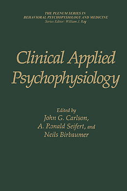 Couverture cartonnée Clinical Applied Psychophysiology de 