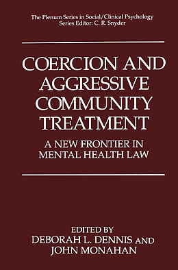 Couverture cartonnée Coercion and Aggressive Community Treatment de 