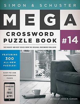 Couverture cartonnée Simon & Schuster Mega Crossword Puzzle Book #14 de John M. (EDT) Samson
