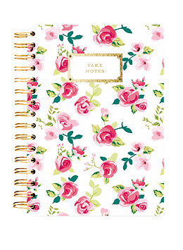 Blankobuch geb Hard Bound Journal: Pretty Floral Take Notes  Hardcover-Notizbuch mit stabiler Ringbindung: Schön geblümt von Graphique de France