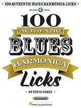 Kartonierter Einband 100 Authentic Blues Harmonica Licks von Steve Cohen