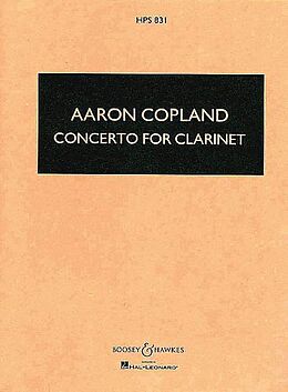 Aaron Copland Notenblätter Klarinettenkonzert HPS 831
