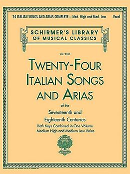  Notenblätter 24 Italian Songs and Arias