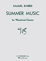 Samuel Barber Notenblätter Summer Music op.31