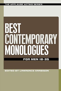 Couverture cartonnée Best Contemporary Monologues for Men 18-35 de Lawrence Harbison