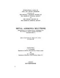 E-Book (pdf) Metal-Ammonia Solutions von Sam Stuart