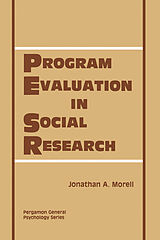 eBook (pdf) Program Evaluation in Social Research de Jonathan A. Morell