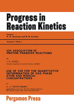 E-Book (pdf) Ion Association in Proton Transfer Reactions von J R Jones, A. A. Westenberg