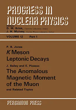 E-Book (pdf) K Meson Leptonic Decays von J. Bailey, E. Picasso, P. B. Jones